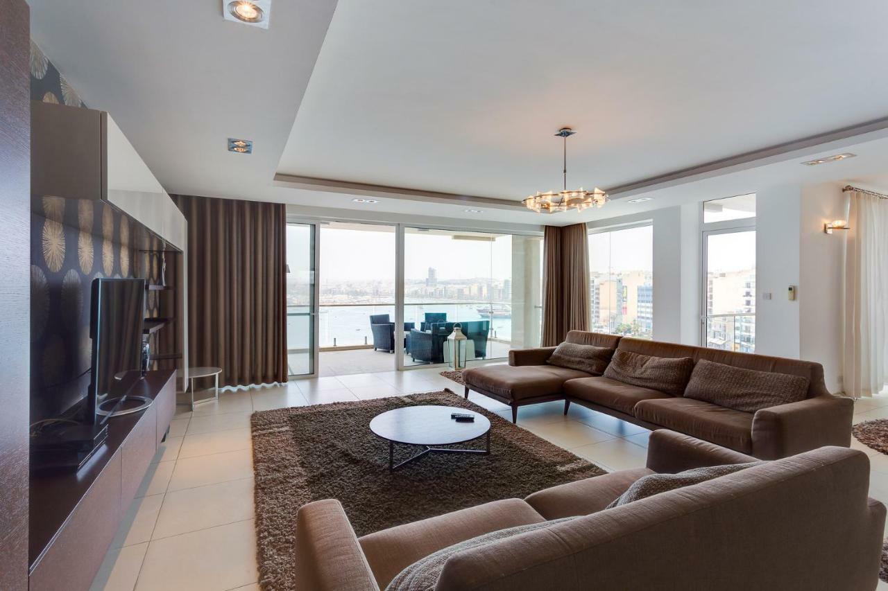 Contemporary, Luxury Apartment With Valletta And Harbour Views Sliema Dış mekan fotoğraf
