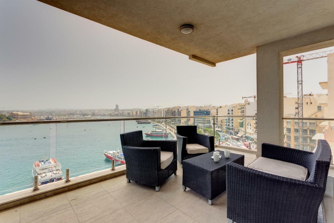 Contemporary, Luxury Apartment With Valletta And Harbour Views Sliema Dış mekan fotoğraf
